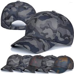 Ball Caps Outdoor Casual Sports Cap For Men Camouflage Baseball Male Breathable Summer Mesh Trucker Hat