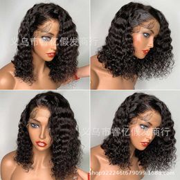 Hot selling wig with black corn perm and long curly hair in multiple sizes