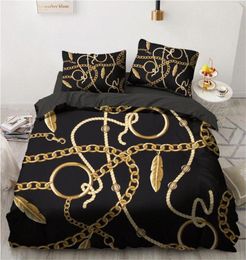 3D Bedding Sets Geometric Baroque Duvet Quilt Cover Set Comforter Bed Linen Pillowcase King Queen Full 265x230cm Home Texitle eK5z2588326