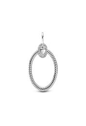 Moments Small Pave O Pendant Charms 925 Sterling Silver Dangle Charm Fit Original Bracelet Necklaces Charm Pendant for Jewelry DIY7044519