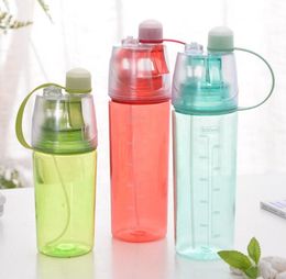 Cheap 600400ml Gym Spray Bottle Drink Water Sport Bottle With Mister And Sipper Portable For Outdoor2776258