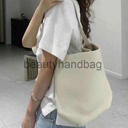 The Row TR tote Bags Leather Designer commuter advanced sense one shoulder bucket Classic tote KGZX