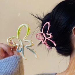 Hair Clips Elegant Butterfly Clip Hollow Barrettes Fashion Hairpin Stylish Ornament Accessaries Gift For Women