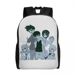 Backpack Customised Horror Omori Game Art Women Men Casual Bookbag For College School Bags