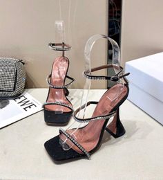 bling 2021ss women gladiator sandals high heeled summer straps cutouts ladies dress wedding pumps shoes rhinestone female chains p7528616