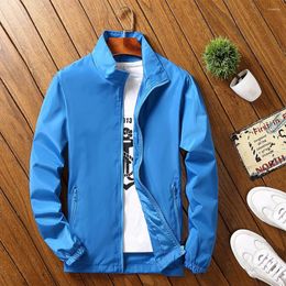 Men's Jackets For Men Coat Cardigan Casual Jacket Long Sleeve Polyester Solid Colour Stand Collar Affordable Durable And Practical