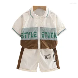 Clothing Sets Summer Baby Boys Clothes Children Zipper Shirt Shorts 2Pcs/Sets Infant Girls Toddler Casual Costume Kids Tracksuits