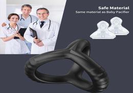 Cockrings Reusable Silicone Cock Ring Penis Enlargement Delayed Ejaculation Sex Toy for Men Adult Toys Urethral Male9177767