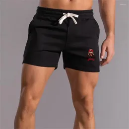 Men's Shorts Training Running Men For Summer Exercise Printing Short Gym Fitness 3 Points