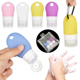 Storage Bottles 38/60/90ml Portable Hook Bottle Refillable Soap Dispenser Hand Sanitizer Container Travel Mountaineering Accessories