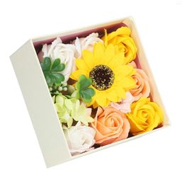 Decorative Flowers Simulation Flower Bath Soap Women Exquisite Gift Box For Birthday Valentines Day Christmas