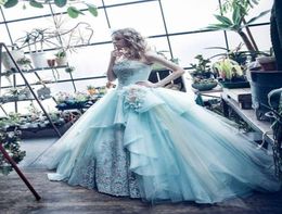 Mint Green Ball Gown Quinceanera Dresses Gowns Princess Crystal Prom Dress Sweet 16 Ball Gowns Formal Special Occasion Evening Par7949982