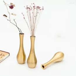 Vases Asia Antique Retro Style Incense Holder Lacquered Brass Craft Use For Flower Vase Candlestick Home Decor