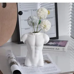 Vases Nordic Fierce Men Like Vase Decoration Home Ceramic Ornaments Dried Flower Accessories Desktop