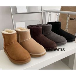 Womens Winter Suede Ankle Boots - Warm Wool-Lined Mini Platform Tasman Tazz Slippers