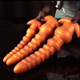 Big Buttplug Silicone Anal Plug Anal Beads Butt Plug Erotic Product for Adult Games Prostate Massager Sex Toys For Woman Men Gay 240425