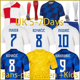 2024 Croacia MODRIC Men Kids Kit GK uniforms jerseys MANDZUKIC PERISIC KALINIC24 25 Euro cup Croatia football shirt KOVACIC Rakitic Kramaric national Petkovic