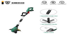 DKGT06 20V Lithium 1500mAh Cordless Grass String Trimmer with Battery Pack and Blade Pendants T2001156921962