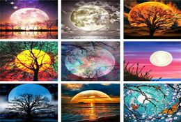 5D Diamond Painting Kits Beginner Moon Night Sea Landscape Full Drill Drawing Paint by numbers 9898 inches XB5417891