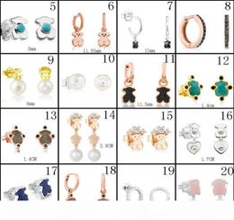 2020 100 925 Sterling Silver Bear Stud Earrings Classic Pierced Stud Earrings Jewellery Manufacturers Whole 123579789