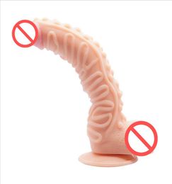 Huge Sex Dildos Toys Dildo Masturbator Realistic Dildo Dongs Sex Toys With Stimulating Barbed Point Flexible Penis Toy for Women1832673