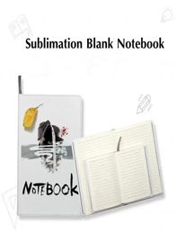 Sublimation Blanks Notepads A4 A5 A6 White Journal Notebooks PU Leather Covered Heat Transfer Printing Note Books with Inner Paper5529128