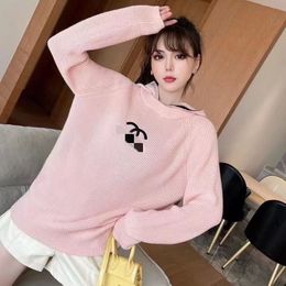 Autumn and Winter Popular Women's Luxury Brand Designer Sweater Women's Pullover Hoodie Soft Sticky CC Thickened Knitted Sweater Coat