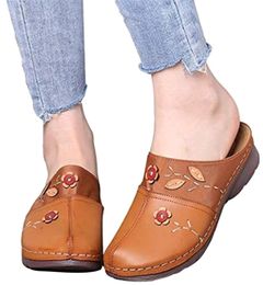 Women Sandals Summer Shoes s Ladies Comfort Closed Toe Wedges Platform Flower Slipper Zapatillas Mujer 2106102219329