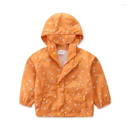 Jackets Autumn Children Kids Girls Coat Jacket Polka Dot Hoodied For