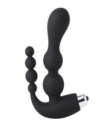 Anal Vagina Double Thrust Vibrator Bead Anal Plug Butt Plug Prostate Massager Vibrating Masturbator Sex Toys For Women1976387