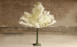 15M 5Ft Height White Cherry Blossom Tree Road Cited Simulation Cherry Flower Tree For Wedding Party Centrepieces Decor8735187