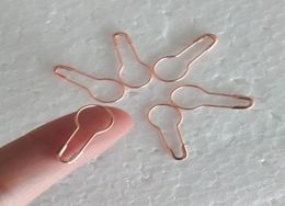 1000 pcs new arrive rose gold Colour pear shaped safety pin good for craft and stitch markers hang tags5085437