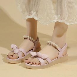 Sandals 2024Summer Solid Color Women's Non-Slip Flat Shoes Fashion Casual Outdoor Open Toe For Women