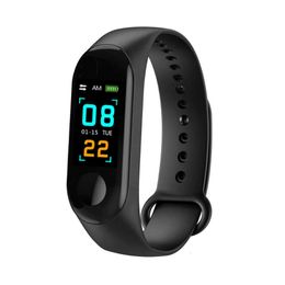 Freqüência cardíaca do exercício Bluetooth, oxigênio no sangue, pressão arterial, Sleep Sleep Health Monitoring Informações Lembrete M3 Pulseira inteligente