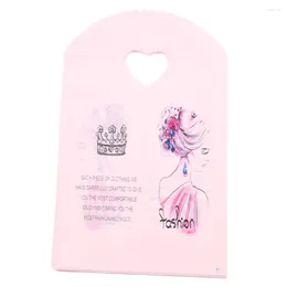 Gift Wrap Luxury Pink Plastic Packaging With Crown 13 21cm Birthday Party Candy Package Bags 50pcs/lot Wholesale