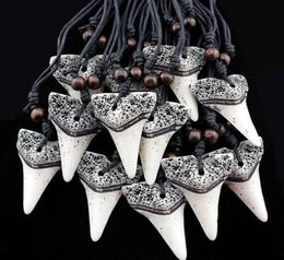 Multi style selection 12pcs/lot Imitation Yak Bone Carving Tooth Charm Pendant Wood Beads Necklace Amulet Gift Men's Fashion Necklace5561945