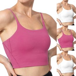 Women's Tanks Women Top Shirt Sleeveless Chest Pad Movement Sexy Vest Tops 4x Workout Clothes For