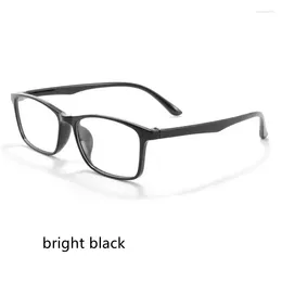 Sunglasses Frames 54mm Rectangular Ultralight TR Business Men Glasses Prescription Eyeglasses Women Fashion Full Rim Eyewear 3117