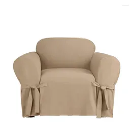 Chair Covers Khaki Heavy Weight Cotton Canvas Slipcover For Sturdy Protection