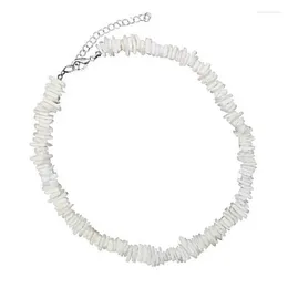 Choker White Conch Necklace For Women Beachy Beaded Summer Pooka Girls Men Boys