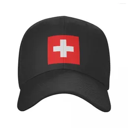 Ball Caps Classic Flag Of Switzerland Baseball Cap Men Women Custom Adjustable Unisex Dad Hat Hip Hop Snapback