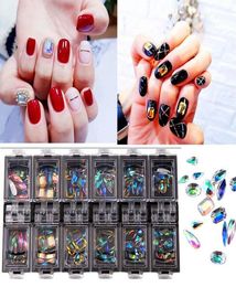 Multi Shapes Glass Crystal AB Rhinestones For Nail Art Craft Mix 7 Style FlatBack Crystals 3D Decorations Flat Back Stones Gems S4589199