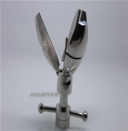 Ultimate AsslockBDSM Stainless Steel Sex Asslock Stretching Anal Hook with Lock Trillium Open and Close Butt Plug Adult Sex Produ5710415