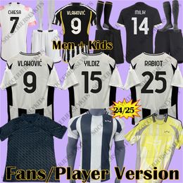 24 25 maglietta da calcio juventus soccer jerseys maglia Juventus football shirts 2024 VLAHOVIC POGBA CHIESA WEAH MILIK KEAN LOCATELLI BONUCCI YILDIZ maglia Top kid