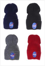 Fashion NASA personality Wool Street dance knitting hat Europe and America outdoor Keep warm ski cap9453197