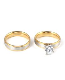 Classic Lover039s Wedding Rings Set High Polished Solid Rings For Engagement Jewelry6189825