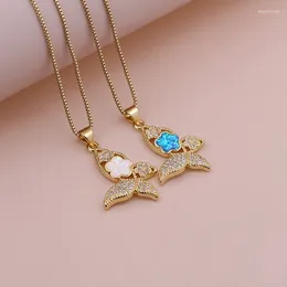 Pendant Necklaces Design Fashion Luxury White Zirconia Butterfly Animal Adjustable Necklace Women's Wedding Engagement Jewelry