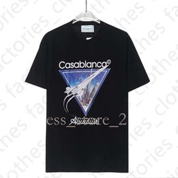 Casablanc Shirt Casablancas T Shirt 24ss Tees Apparel Tops Man S Casual Chest Letter Shirt Luxury Clothing Street Shorts Sleeve Clothes Tshirts Size S-2xl 125