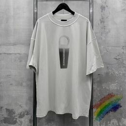 Washed T Shirt 1:1 High Quality Zipper Logo Print Streetwear Tops Tee