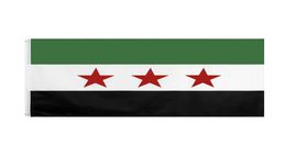 In Stock 3x5ft 90x150cm Hanging Syrian Arab Republic Three Red Star Syria Nation Flag and Banner for Celebration Decoration5052129